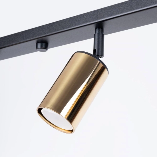 Plafon WINX 2L czarny/złoty SL.1383 SOLLUX LIGHTING