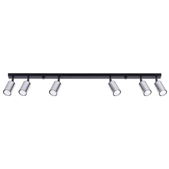 Plafon WINX 6L czarny/chrom SL.1372 SOLLUX LIGHTING