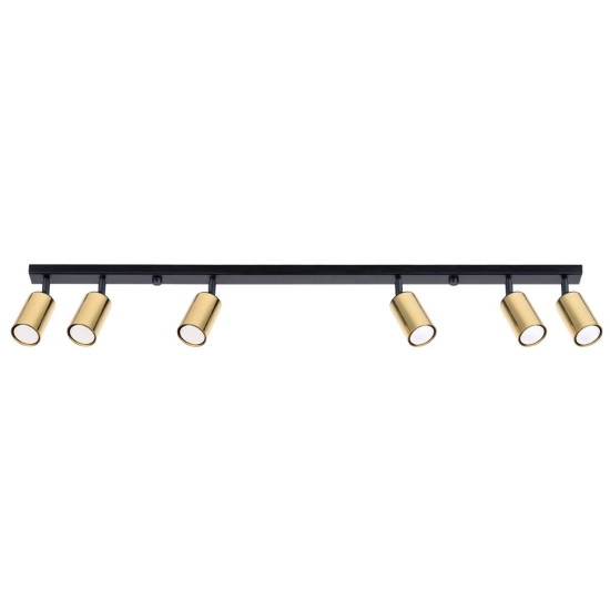 Plafon WINX 6L czarny/złoty SL.1388 SOLLUX LIGHTING