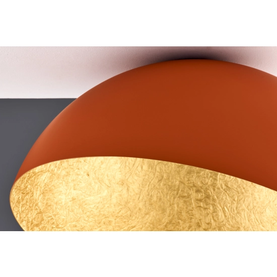 Plafon kopuła ceglany złoty Sigma Lighting SFERA 50 41518 Sigma