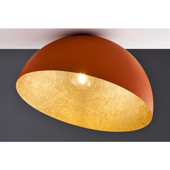 Plafon kopuła ceglany złoty Sigma Lighting SFERA 50 41518 Sigma
