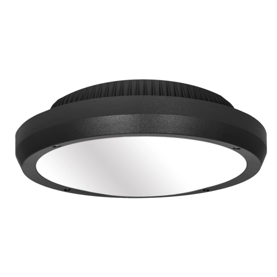 Plafon ścienny PIR P3001-E27-S 2xE27 czarny z czujnikiem ruchu i zmierzchu Zewnętrzny TONDO 1364DL DOMENO LIGHTING - zdj