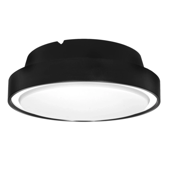 Plafon sufitowy PIR P2582-E27-S E27x2 czarny z czujnikiem ruchu i zmierzchu ROTONDA 1362DL DOMENO LIGHTING - zdjęcie pro