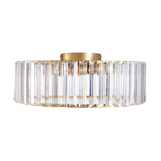 Plafon sufitowy glamour MAGIA 40 cm - złoty szczotkowany, kryształy K9 ST-D8801C-R40-MAGIA Step into design
