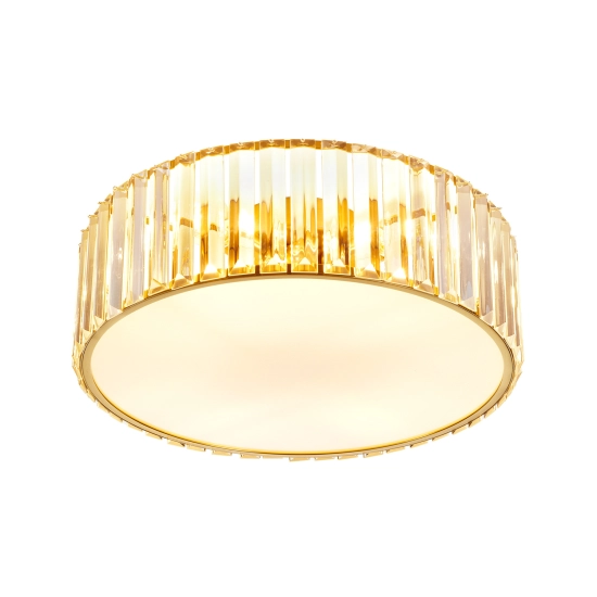 Plafon sufitowy glamour MAGIA 40 cm - złoty szczotkowany, kryształy K9 ST-D8801C-R40-MAGIA Step into design