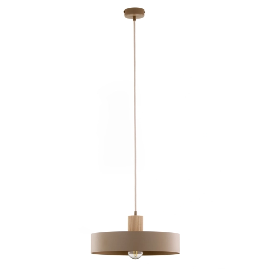 RIF WOOD 1 L ciepły beż 41870 lampa wisząca drewno naturalne jasne Sigma - zdjęcie produktu