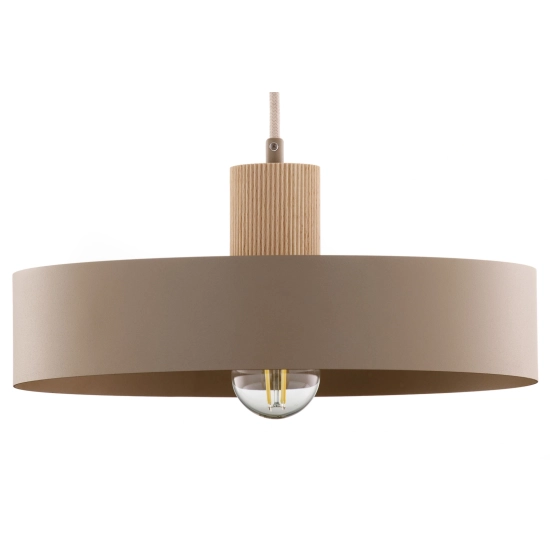 RIF WOOD 1 L ciepły beż 41870 lampa wisząca drewno naturalne jasne Sigma