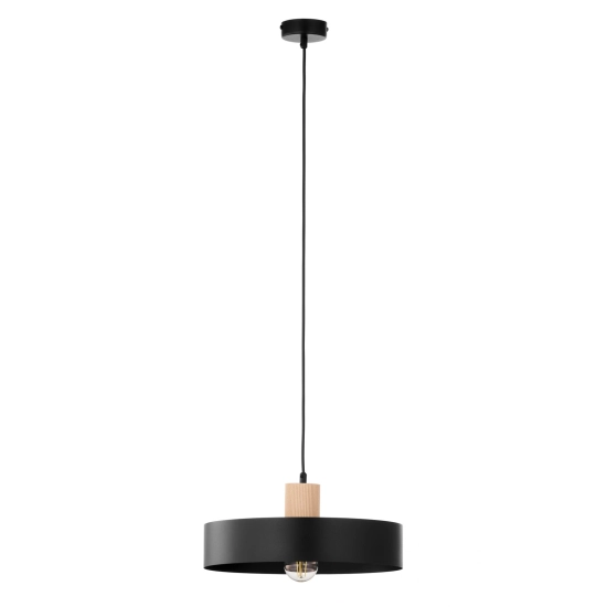 RIF WOOD 1 L czarny 41865 lampa wisząca drewno naturalne jasne Sigma - zdjęcie produktu