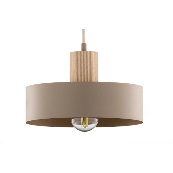 RIF WOOD 1 M ciepły beż 41869 lampa wisząca drewno naturalne jasne Sigma