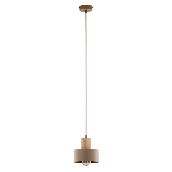 RIF WOOD 1 S ciepły beż 41868 lampa wisząca drewno naturalne jasne Sigma - zdjęcie produktu