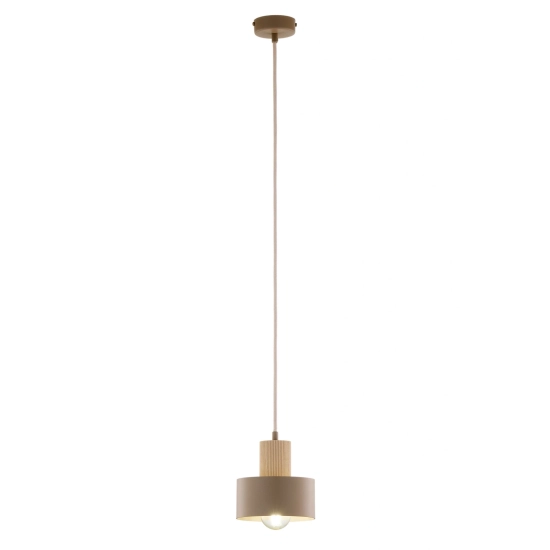RIF WOOD 1 S ciepły beż 41868 lampa wisząca drewno naturalne jasne Sigma