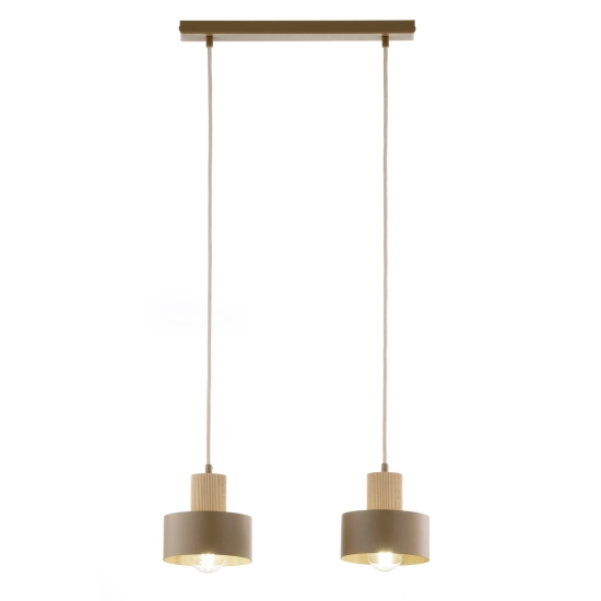 RIF WOOD 2 ciepły beż 41871 lampa wisząca drewno naturalne jasne Sigma