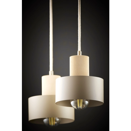 RIF WOOD 2 ciepły beż 41871 lampa wisząca drewno naturalne jasne Sigma