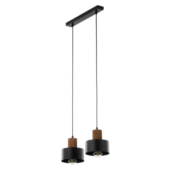 RIF WOOD 2 czarny 41861 lampa wisząca drewno naturalne jasny brąz Sigma