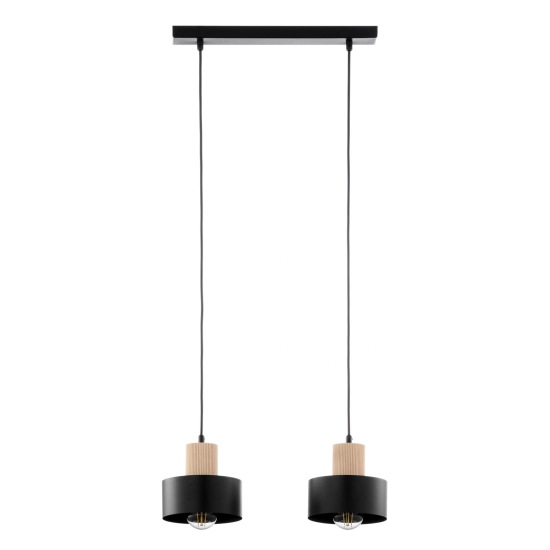 RIF WOOD 2 czarny 41866 lampa wisząca drewno naturalne jasne Sigma - zdjęcie produktu