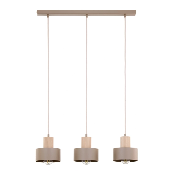 RIF WOOD 3 ciepły beż 41872 lampa wisząca drewno naturalne jasne Sigma - zdjęcie produktu