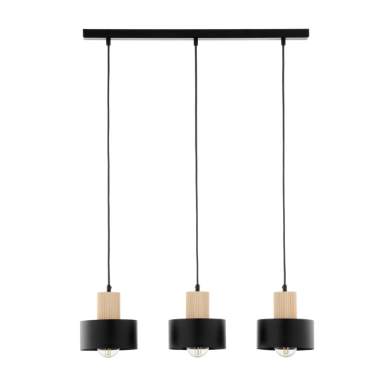 RIF WOOD 3 czarny 41867 lampa wisząca drewno naturalne jasne Sigma - zdjęcie produktu