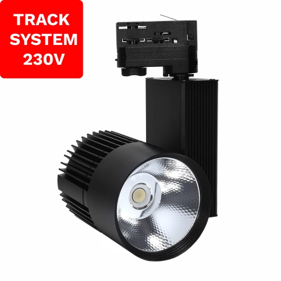 Reflektor Szynowy Track System DD-03 30W 3000K Czarny 3 fazowy 230V 1583DL DOMENO LIGHTING - zdjęcie produktu