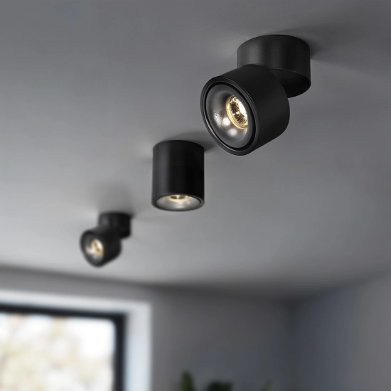 Ruchomy Spot LED EZ-CL06A-12 12W 3000K Czarny 1291DL DOMENO LIGHTING - zdjęcie dodatkowe 1