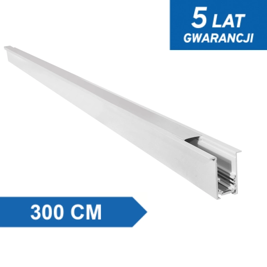 Szyna magnetyczna podtynkowa LL-20F biała 300cm 1215DL DOMENO LIGHTING - zdjęcie produktu