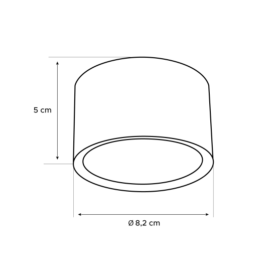 Tuba GX53 natynkowa złota CY-27 1402DL DOMENO LIGHTING - zdjęcie dodatkowe 3