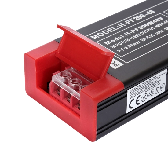 Zasilacz Do Szyn Magnetycznych i taśmy LED H-PF200-48 200W Czarny 1256DL DOMENO LIGHTING - zdjęcie dodatkowe 2