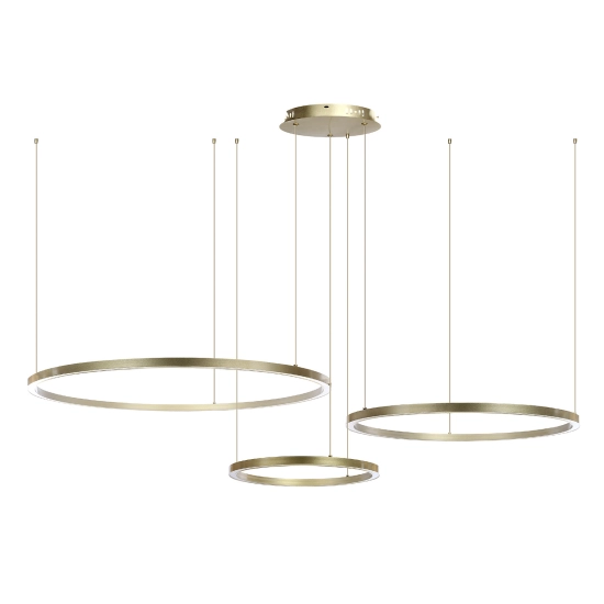Złota Lampa wisząca okręgi 116W złota AZ134 MONZA 1237DL DOMENO LIGHTING - zdjęcie produktu