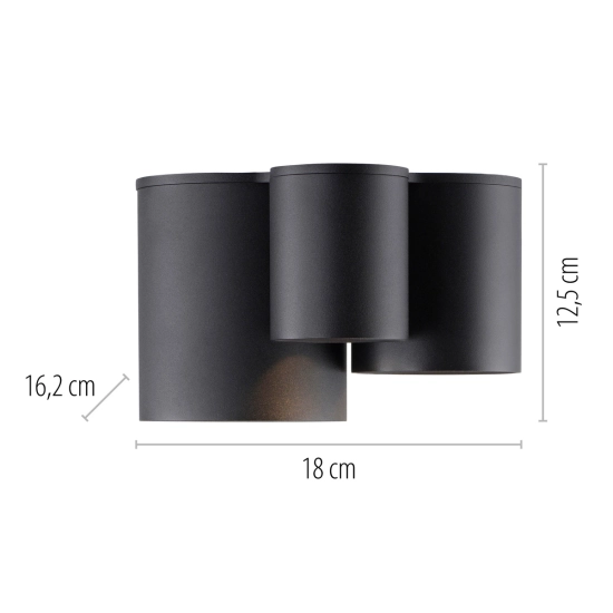Lampa sufitowa Pure Point Czarna 6750-18 Paul Neuhaus