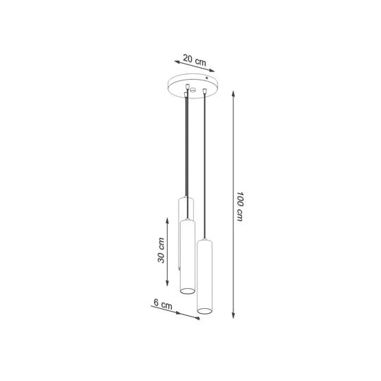 kinkiecik.pl Lampa wisząca LINO 3P SL.1012 SOLLUX LIGHTING