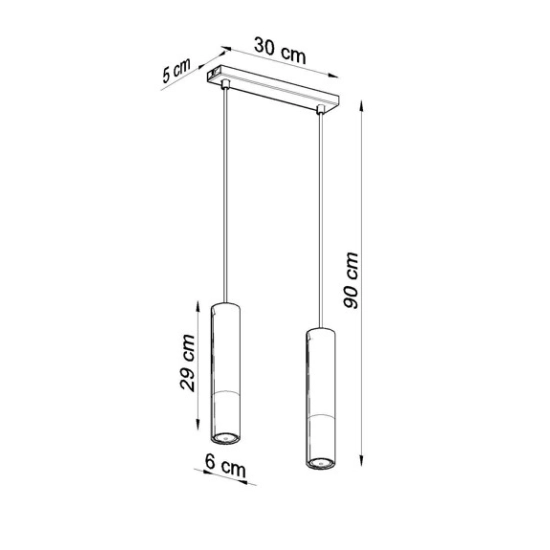 kinkiecik.pl Lampa wisząca LOOPEZ 2 SL.0953 SOLLUX LIGHTING