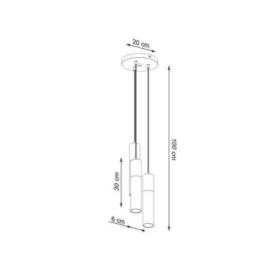kinkiecik.pl Lampa wisząca PABLO 3P SL.1013 SOLLUX LIGHTING