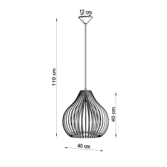 kinkiecik.pl Lampa wisząca APRILLA SL.0639 SOLLUX LIGHTING