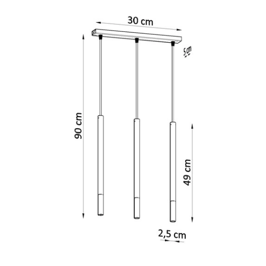 kinkiecik.pl Lampa wisząca MOZAICA 3L SL.0886 SOLLUX LIGHTING