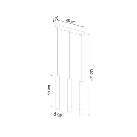 kinkiecik.pl Lampa wisząca WEZYR 3 SL.0962 SOLLUX LIGHTING