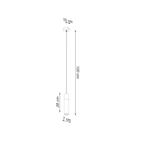 kinkiecik.pl Lampa wisząca ZANE 1 SL.0965 SOLLUX LIGHTING