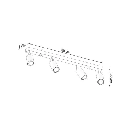 kinkiecik.pl Plafon BERG 4 SL.1042 SOLLUX LIGHTING