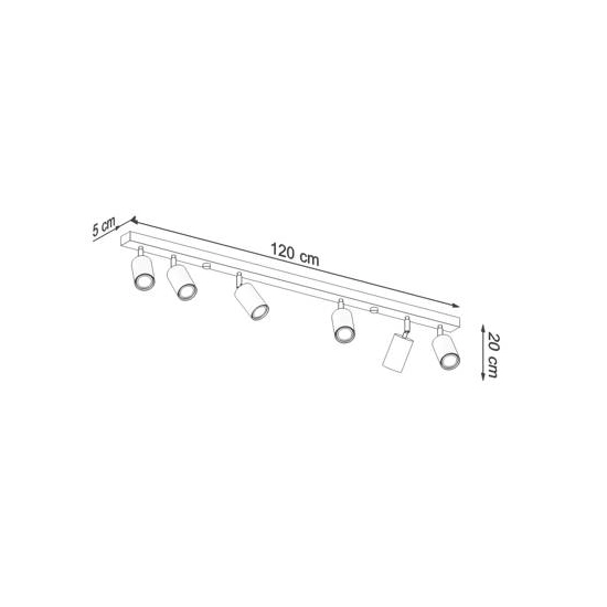 kinkiecik.pl Plafon BERG 6 SL.1043 SOLLUX LIGHTING
