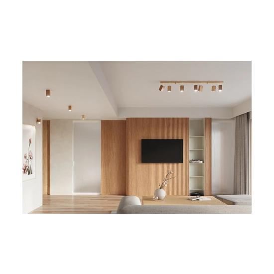 kinkiecik.pl Plafon KEKE 3 dąb SL.1037 SOLLUX LIGHTING