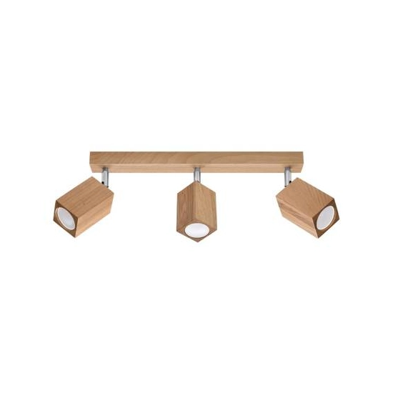 kinkiecik.pl Plafon KEKE 3 dąb SL.1037 SOLLUX LIGHTING