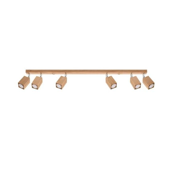 kinkiecik.pl Plafon KEKE 6 dąb SL.1039 SOLLUX LIGHTING