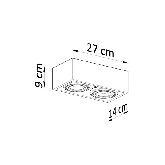 kinkiecik.pl Plafon QUATRO 2 SL.0884 SOLLUX LIGHTING