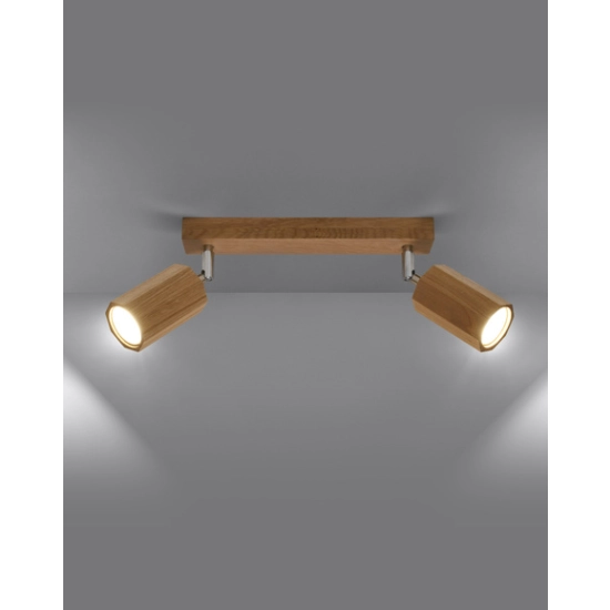 kinkiecik.pl Plafon ZEKE 2 dąb SL.1029 SOLLUX LIGHTING