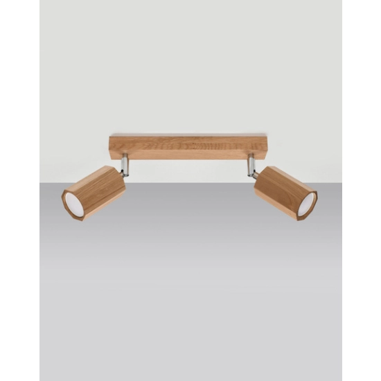 kinkiecik.pl Plafon ZEKE 2 dąb SL.1029 SOLLUX LIGHTING