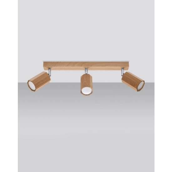 kinkiecik.pl Plafon ZEKE 3 dąb SL.1030 SOLLUX LIGHTING
