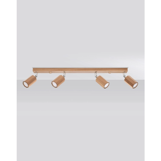 kinkiecik.pl Plafon ZEKE 4 dąb SL.1031 SOLLUX LIGHTING
