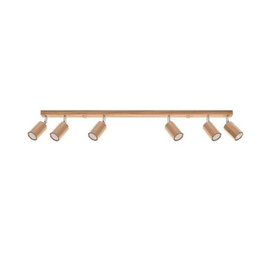 kinkiecik.pl Plafon ZEKE 6 dąb SL.1032 SOLLUX LIGHTING