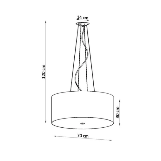 kinkiecik.pl Lampa wisząca OTTO 70 SL.0789 SOLLUX LIGHTING