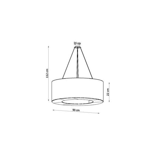kinkiecik.pl Lampa wisząca SATURNO 90 SL.0795 SOLLUX LIGHTING