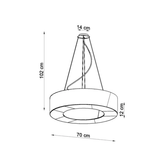 kinkiecik.pl Lampa wisząca SATURNO SLIM 70 SL.0754 SOLLUX LIGHTING