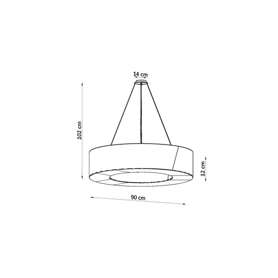 kinkiecik.pl Lampa wisząca SATURNO SLIM 90 SL.0797 SOLLUX LIGHTING